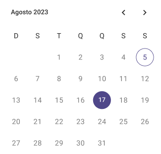 Calendário mensal com datas disponíveis para reserva do salão de festas